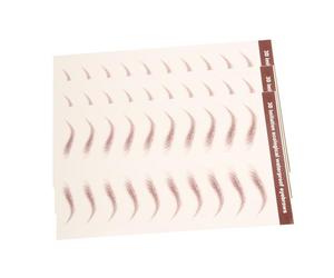 STOBAZA 3 feuilles Autocollants Sourcils Simulation Naturelle Imperméables pour Maquillage Pochoirs Sourcils Réalistes Stickers Tatouage Sans Risque pour Modelage et Soin