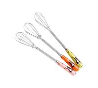 STOBAZA 3 pièces Batteur Œufs Manuel Inox Pâtisserie Ergonomique pour Cuisine et Pâtisserie Réutilisable