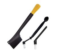 STOBAZA 3 pièces Brosse de Nettoyage Espresso pour Machine à Café Manuelle Haute Résistance Chaleur Poils Fins pour Groupe Café et Étroits Manche Ergonomique Confortable