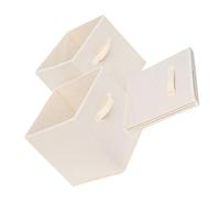 STOBAZA 3 pièces Lot de Boîtes de Rangement Carrées sans Couvercle Tissu Non Tissé Bacs de Stockage pour Bureau Chambre et Jouets