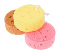 STOBAZA 3 pièces Lot de Boules Exfoliantes Nid Abeille pour Bain Éponges Lavables Légères et Portables pour Nettoyage Doux Du Corps Séchage Rapide Adaptées Aux Adultes