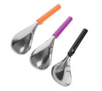 STOBAZA 3 Pièces Outils Citrouille Inoxydable Corer Manuel Cuillère à Résistante Rouille pour Épluchage et Creusage