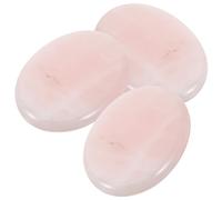STOBAZA 3 pièces Pallette pour Extension de Cils Jade Rose Support Sturdy et Pratique pour Colle et Greffe de Faux Cils Compact et Facile à Utiliser