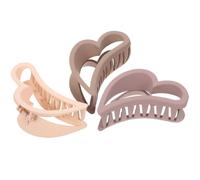STOBAZA 3 pièces Pinces à Cheveux Forme Cœur Pince Griffe pour Cheveux Courts et Longs Accessoires Capillaires Femmes Couleurs Tendre et Style Chic