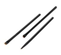 STOBAZA 3 pièces Set de Pinceaux Maquillage Multifonction Pinceaux Fards Paupières et Eye-liner pour Femmes avec Poils Doux et Tenue de Pigments