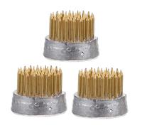 STOBAZA 3 pièces Support Arrangement Rond avec Aiguilles Denses et Base Épaissie Outil DIY pour Fixation de Fleurs Accessoire de Composition et Pratique