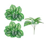 STOBAZA 3 pièces Tropicales Artificielles Imitation Mango Vertes Résistantes Décoloration pour Décoration Maison Mariage et Fête