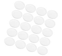 STOBAZA 30 Pièces Bouchons de Tube D'expédition Blancs en Plastique | Embouts Ronds pour Tubes D'affiches, Fermeture Propre et Réutilisable, Protection Anti-poussière pour Archives