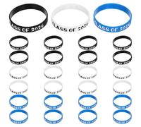 STOBAZA 30 Pièces Lot de Bracelets en Silicone pour Remise de Diplôme Class Of 2026, Légers et Résistants, Accessoires pour Fête et Décoration D'événement Scolaire