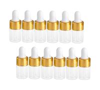 STOBAZA 30 pièces Lot de Flacons Verre Transparent avec Compte-gouttes Bouteilles Vides pour Huiles Essentielles Parfum et Liquide Étanches et Réutilisables pour Voyage et Échantillons