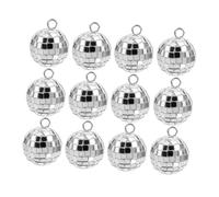 STOBAZA 30 pièces Lot de Pendentifs Boule Disco Rétro DIY pour Création Bijoux Accessoires Années Femme Fête