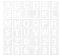 STOBAZA 36 pièces Pochoirs Lettres Réutilisables Plastique pour Peinture DIY Modèles Lettres Alphabet et Chiffres pour Bricolage sur Surfaces Plates Stencils Artisanat Résistants Odeur