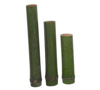 STOBAZA 3pièces Lot de Vases à Fleurs Tube De Bambou Petits Pots De Fleurs pour Arrangement Floral Vase De Mariage Bambou
