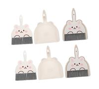 STOBAZA 4 Ensembles mini pelle à balai balai mini avec pelle Poussin de poussière et Plastique blanche