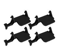 STOBAZA 4 Pièces Accessoires pour Four à Micro-ondes Noir, Levier de Verrouillage de Sécurité en Plastique 9x4,5x2 Cm, Support de Porte Cuisine et Salle de Pause