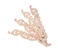 STOBAZA 4 Pièces Appliques Sculptées Décorations Murales et Meubles Style Européen Vintage Ornements Reliefs pour Portes Armoires Dressings Projets DIY