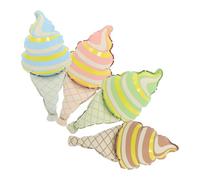 STOBAZA 4 Pièces Ballon Gonflable de Glace en Pvc pour Décoration Anniversaire Garçon et Filles, Accessoire Photo et Décoration de Scène Colorée, pour Fête D'anniversaire