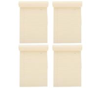 STOBAZA 4 Pièces Bloc-notes Juridique A4 Papier Épais et Design Non Daté, Carnet Ligné Beige Détachable pour Planificateur de Bureau ou Prise de Notes