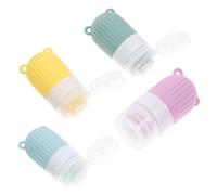 STOBAZA 4 pièces Bouteilles de Voyage Silicone Étanches Flacons Souples pour Liquides Cosmétiques Portables et Durables