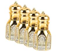 STOBAZA 4 pièces Bouteilles Vintage Flacons Huile Essentielle Étanches Flacons Voyage Portables pour Stockage Huiles et Fragrances