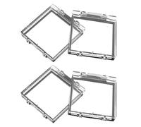 STOBAZA 4 Pièces Cache de Protection pour Bouton Poussoir en Plastique, Compatible Large, Démontage Rapide, Protège Interrupteur Ordinateur, Machine à Laver ou Lave-vaisselle