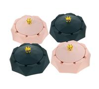 STOBAZA 4 Pièces cendrier Couronne cendrier à cigares Maison Maison Acier Inoxydable