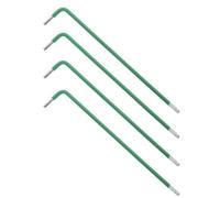 STOBAZA 4 Pièces Clé Hexagonale à Bille en Acier, 2,5mm, Bras Long | Boulons Hexagonaux Internes et Vis à Tête Hexagonale, Entretien Vélo et Réparation Auto, Vert Clair
