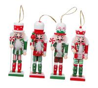 STOBAZA 4 Pièces Décoration Sapin Noël Casse Noisette Suspendu Ornement Soldat Noël Pendentifs Festifs pour Maison Bureau et Voiture