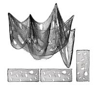 STOBAZA 4 Pièces Décorations en Tissu Noir Effrayant pour Halloween, Filet en Coton Polyester Doux 76 X 183 Cm, pour Décoration de Fête Intérieure et Extérieure