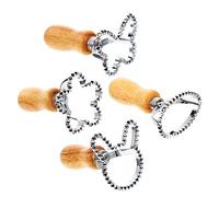 STOBAZA 4 pièces Emporte Pâtisserie Thème Pâques Moules Biscuits Multifonctions pour Découpe Raviolis Cookies et Desserts Facile à Nettoyer pour Amateurs DIY et Repas Conviviaux