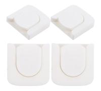 STOBAZA 4 Pièces Lot de 4 Supports Muraux Magnétiques pour Télécommande, Rack de Télécommande Magnétique Puissant Blanc, Support de Rangement Mural sans Clous pour TV, Climatisation et