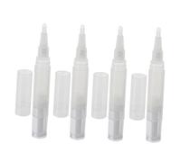 STOBAZA 4 pièces Lot de Stylos Vides pour Huile Cuticules et Gloss Lèvres Applicateur Rotatif avec Embout Silicone Contenant Cosmétique pour Vernis Ongles et Soin des Sourcils