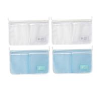 STOBAZA 4 pièces Organisateur Suspendu pour Réfrigérateur Pochette de Rangement Maille avec Double Compartiments Utilisation Polyvalente pour Cuisine et Salle de Bain Optimisation Espace