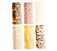 STOBAZA 4 pièces Peigne à Dents Larges Antistatique Acétate Lot pour Coiffage de Frange Démêlage Facile des Cheveux Bouclés et Épais Adapté Homme et Femme Usage Maison et Salon