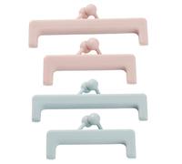STOBAZA 4 pièces Pinces Sachet Alimentaire Plastique Clips de Fermeture Étanche pour Snack et Aliments Outil de Conservation pour Cuisine Bureau et Maison Coloris Couleur Aléatoire