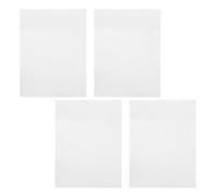 STOBAZA 4 Pièces Plaque D’immatriculation Vierge Panneau Métallique Vierge en Aluminium Blanc, Double Face, 6x4 Pouces, pour Sublimation et Transfert Thermique, DIY Plaques et Enseignes
