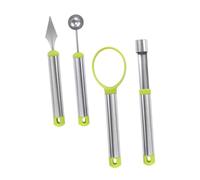 STOBAZA 4 pièces Set de Cuillères à Boule de Fruits Acier Inoxydable Outil Créatif pour Évider Melon et Décorer Fruits Facile à Nettoyer et pour Usage Domestique