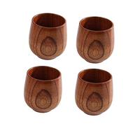 STOBAZA 4 Pièces Tasses Massif pour Boissons Chaudes Porte Saké Multifonctionnel Service Thé et Vin Naturel pour