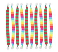 STOBAZA 40 Pièces Décoration de Noël Mini Petite écharpe Mini Ornements Foule à Main tricotée Foulards de Neige en Tricot Cristmas Tissage en Tissu