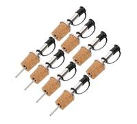 STOBAZA 5 Ensembles Bouchons Verseurs Liège Pour Vin Bec Verseur Multifonction Acier Inoxydable Accessoire Pratique Pour Bouteilles De Liqueur Et Vin Goutte Et Réutilisable 8 Pièces * 5