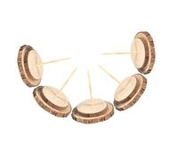 STOBAZA 5 Pièces Base Bois Solide pour Sapins de Noël Artificiels Support Stable et Vintage Socle Diamètre pour Décorations de Fêtes