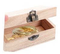 STOBAZA 5 pièces Boîte Bois Coffret Bois Naturel Non Traitée pour Rangement Bijoux Délicats et Organisation Boucles Oreilles DIY Polyvalent Petite Boîte de Conservation Robuste