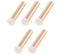 STOBAZA 5 Pièces Pinceau Correcteur Plat en Aluminium Mousse Haute Densité, Élasticité, Accessoire de Maquillage pour Professionnels et Femmes, Usage Extérieur et Intérieur