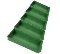 STOBAZA 5 Pièces Plateau Floral en Plastique Vert pour Composition de Fleur, Mousse Oasis Facile à Utiliser, Décoration Polyvalente pour Fêtes et Événements