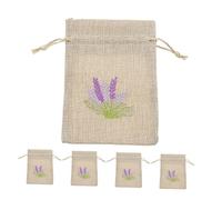 STOBAZA 5 pièces Sachet Vide Lavande Maille Fine Pochette Parfumée Rechargeable Toile Naturelle pour Rangement Cadeau et Décoration