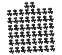 STOBAZA 50 ensembles Kit de Écrous Cage Métalliques avec Vis Zingué Noir Fixation Robuste pour Montage Rack Remplacement pour et Armoire Réseau