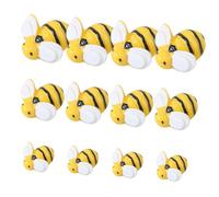 STOBAZA 50 pièces Mini Resin Bee Ornaments DIY Phone Case Decorations Bee Party Favors For Crafting And Creative Accessories