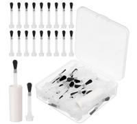 STOBAZA 50 pièces Pinceaux de Remplacement Vernis à Ongles Jetables avec Manche Applicateurs Liquides pour Manucure DIY et Professionnels Répartition Uniforme et Usage Unique Facile