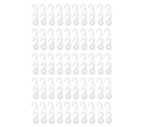 STOBAZA 50 Pièces Rallonge pour Masque Facial Crochet de Masque en Plastique Blanc Boucle de Sangle Confortable pour Réduire la Pression Oreilles