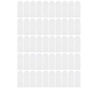 STOBAZA 50 Pièces Ruban Adhésif Double Face sans Traces, Autocollant Adhésif Blanc, Auto-adhésif, Anti-poussière, Imperméable, Léger, pour Crochet et Cintre